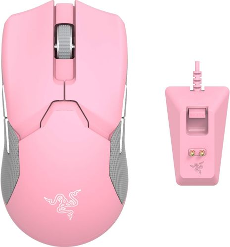 Pink wireless razer gaming mouse