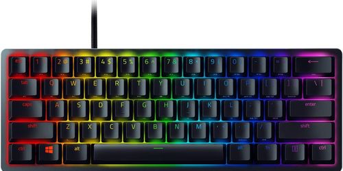 Black razer 60 percent wired keyboard with rgb