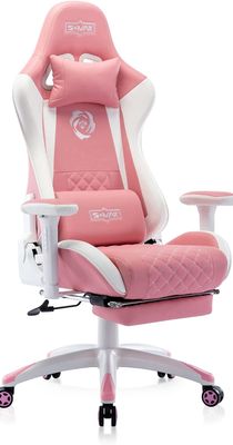 Pink kawaii gaming chair